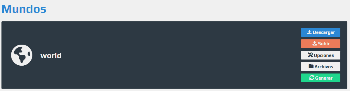 Botón de descarga del mundo