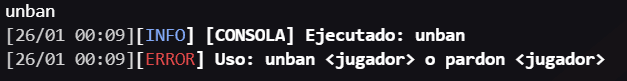 Comando Unban