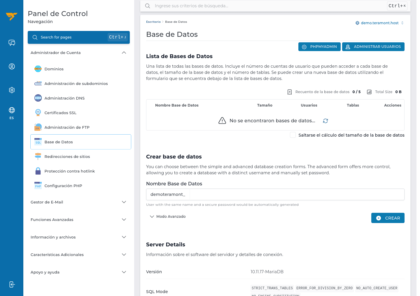 Administración de bases de datos